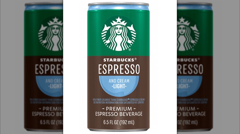 Can of Starbucks Espresso and Light Cream