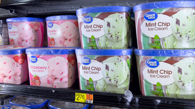 Great Value ice cream options in store