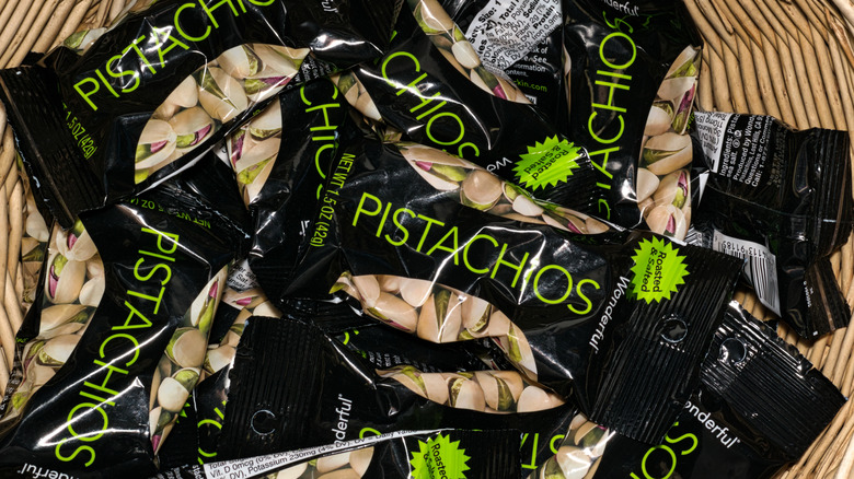 A basket full of Wonderful pistachios
