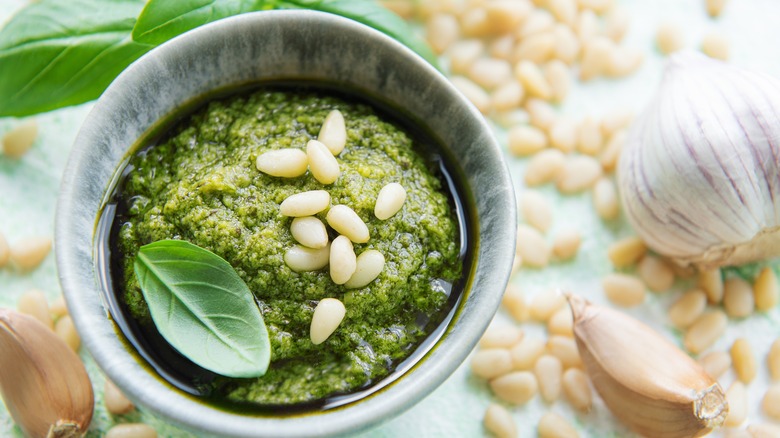 Bowl of pesto