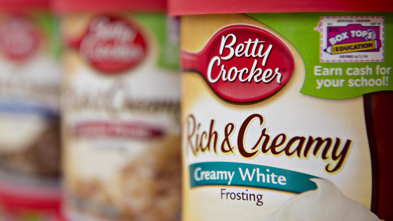 Frosting on store shelf