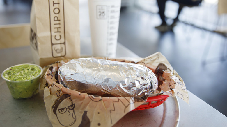 Chipotle burrito meal