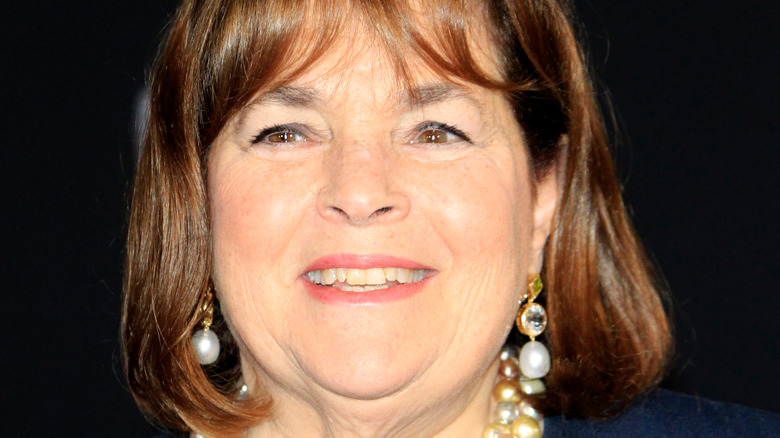 A close up of Ina Garten's face