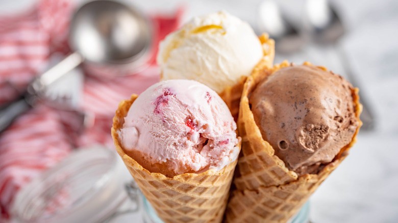 ice cream cones