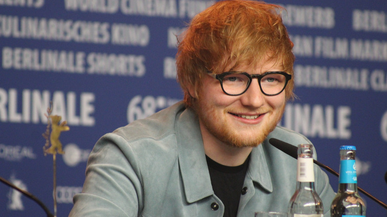 Ed Sheeran at press conference
