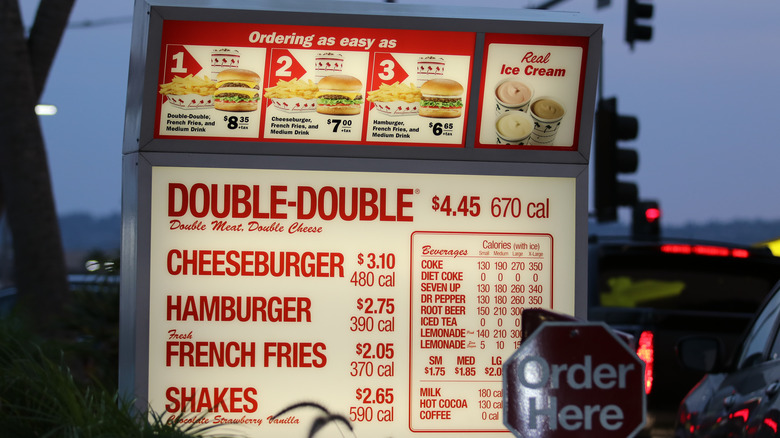 In-N-Out menu