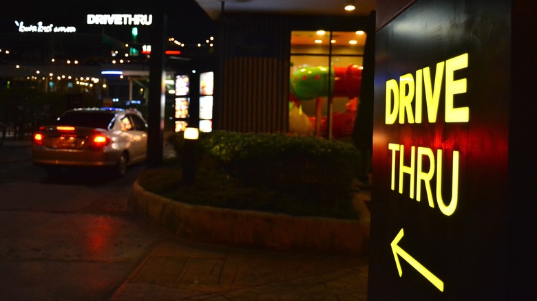 Late night drive thru