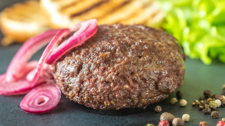 A Hamburg steak 