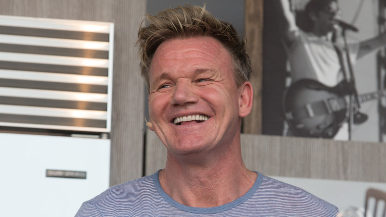 Gordon Ramsay smiling and laughing