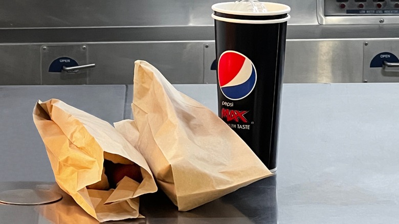 Costco hot dogs in paper bags