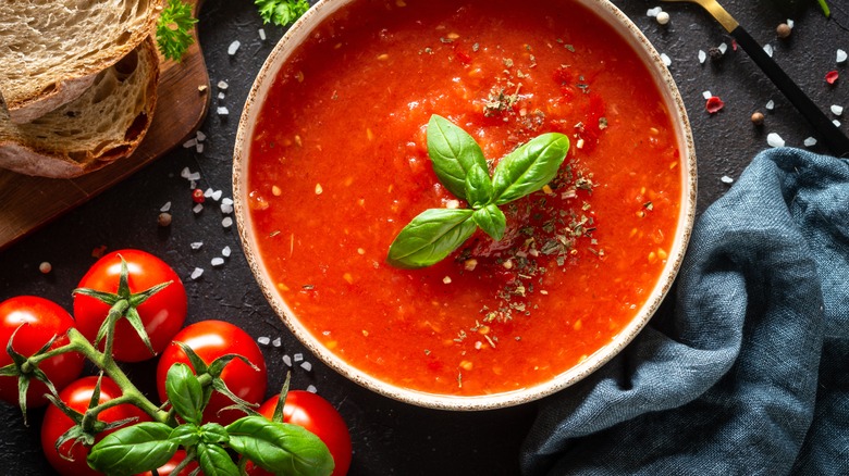 tomato soup and tomatoes
