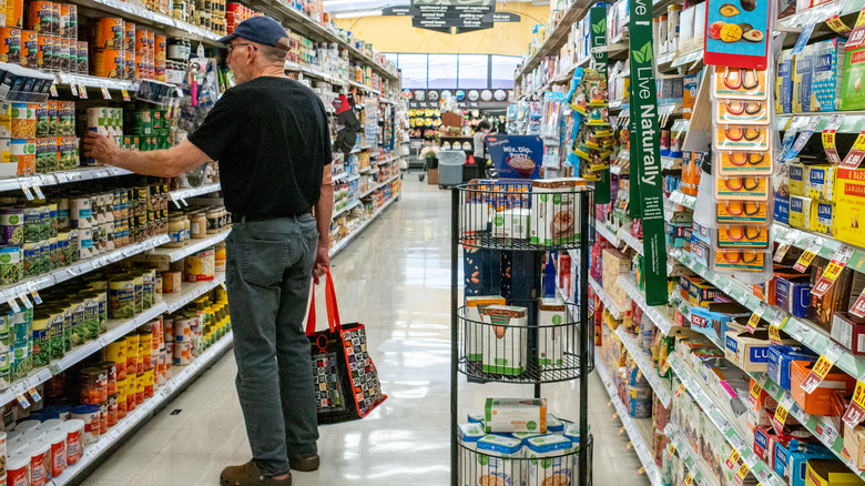 Customer shopping at Kroger