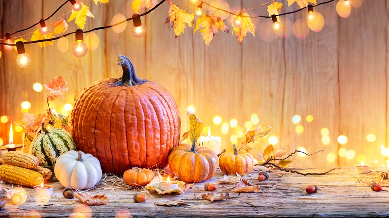 Halloween and Thanksgiving decor