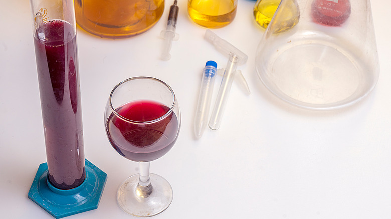 Wine in science lab