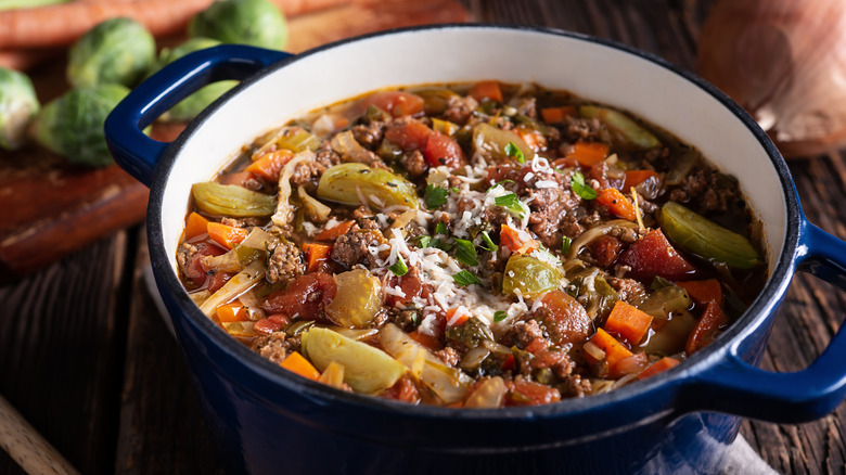 Soup in a Dutch oven