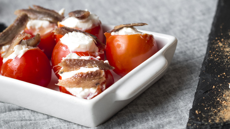 Stuffed cherry tomatoes