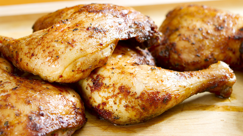 chicken thighs with Cajun rub