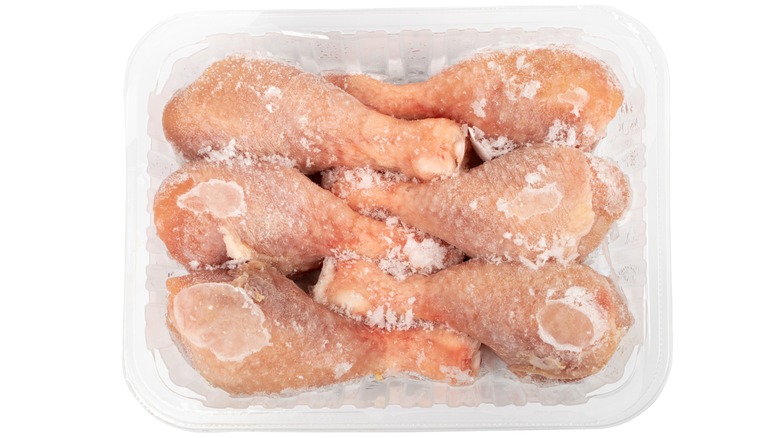 chicken drumsticks with freezer burn