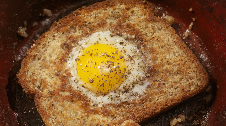egg in a hole 