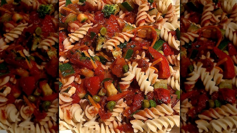 Gluten-free pasta with marinara