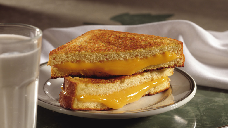 Plate of grilled cheese