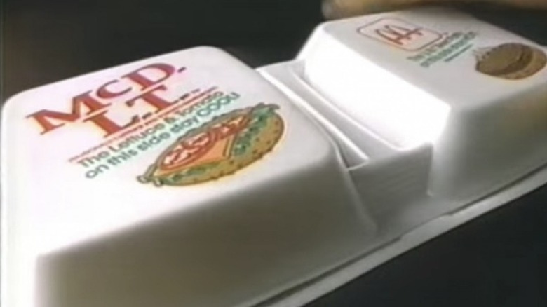 McDLT styrofoam box