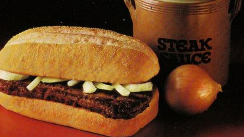 McDonald's chopped beefsteak sandwich