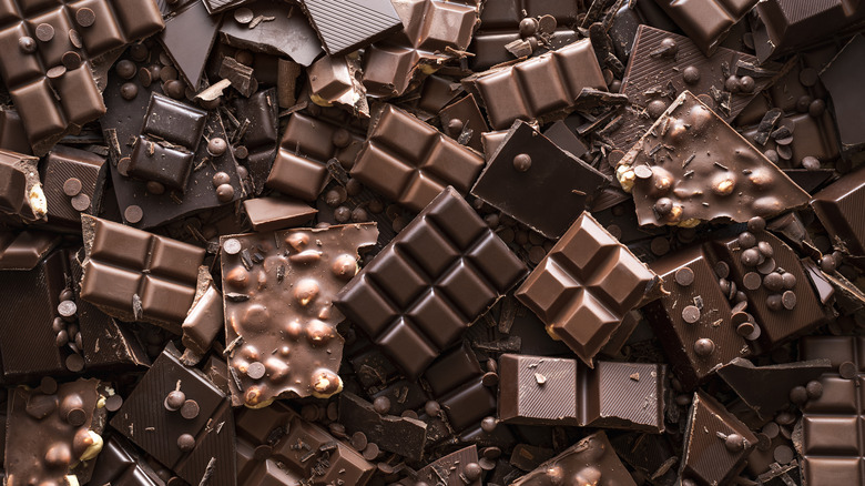 Various chocolate bars