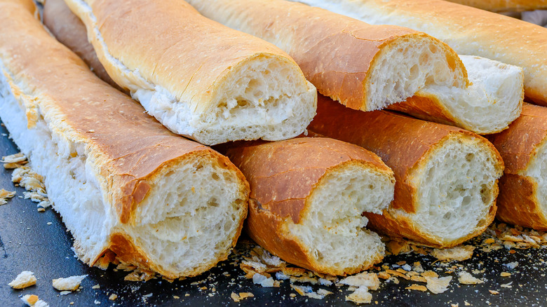 Stacks of loaves