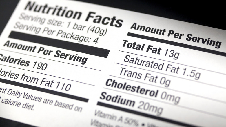 Food label