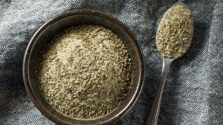 Celery salt in a bowl
