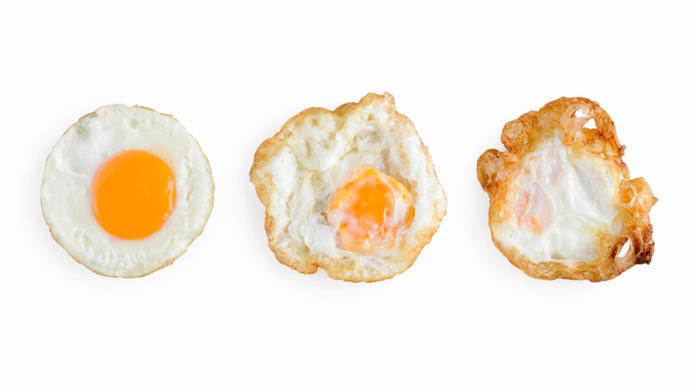 Eggs cooked in different ways