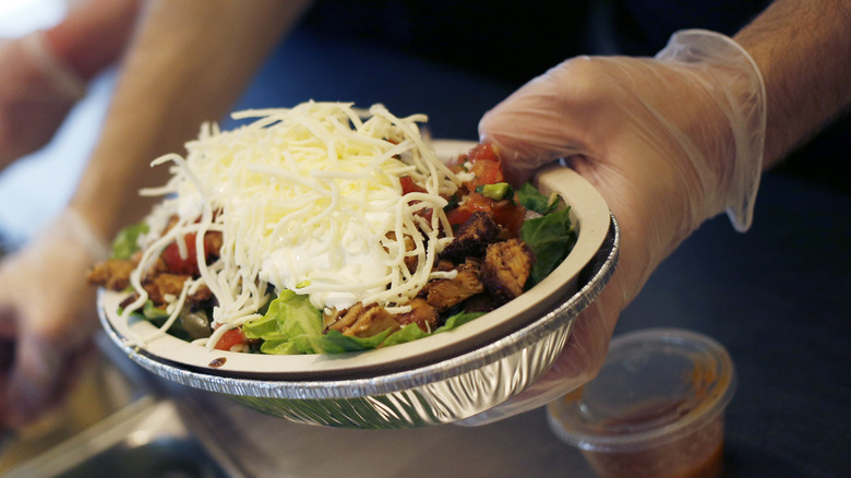 Burrito bowl from Chipotle