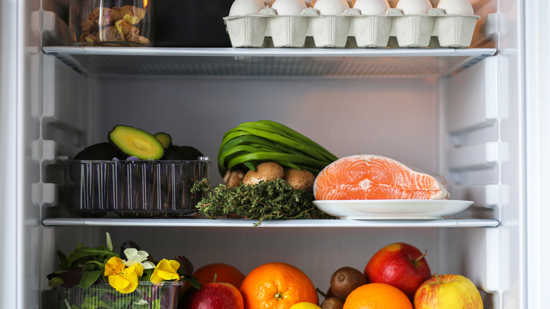 find inside refrigerator