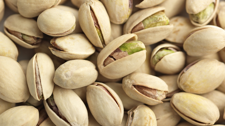 pile of pistachios
