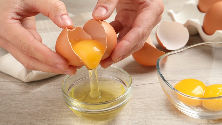 separating egg yolks from whites
