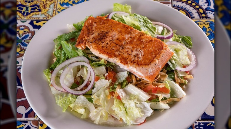 House Salad with salmon