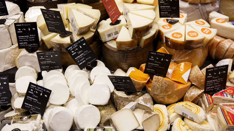 Whole Foods cheese section