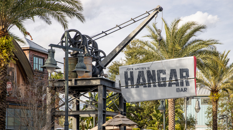 Sign for Jock Lindsey's Hangar Bar