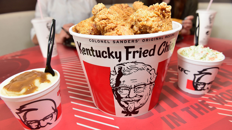 KFC chicken and sides