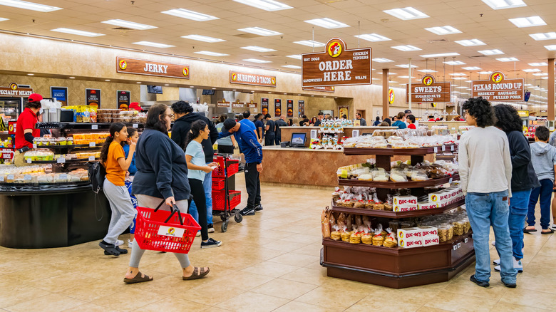Shoppers at a Buc-ee's store