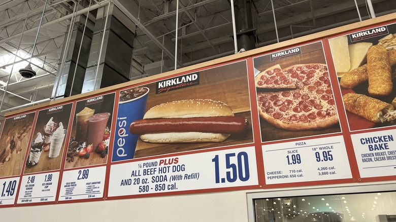 Costco food court menu