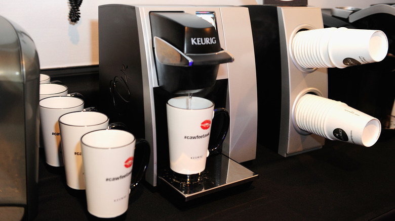 Keurig pours hot water
