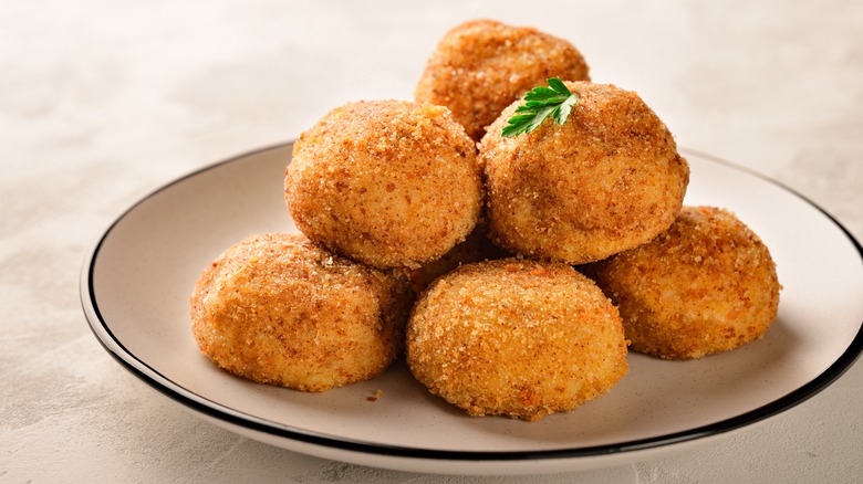 papa rellena potato croquettes