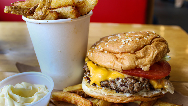 Five Guys burgers and fries