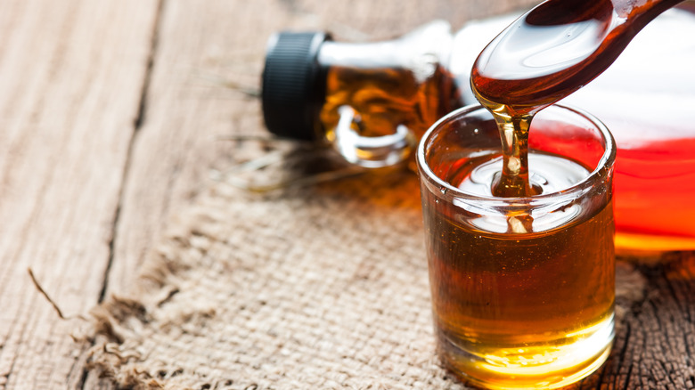 Spoonful of maple syrup