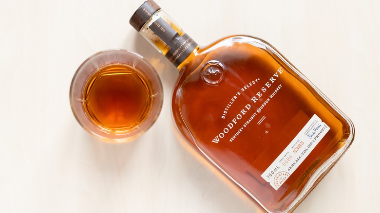 Woodford Reserve shot glass bottle