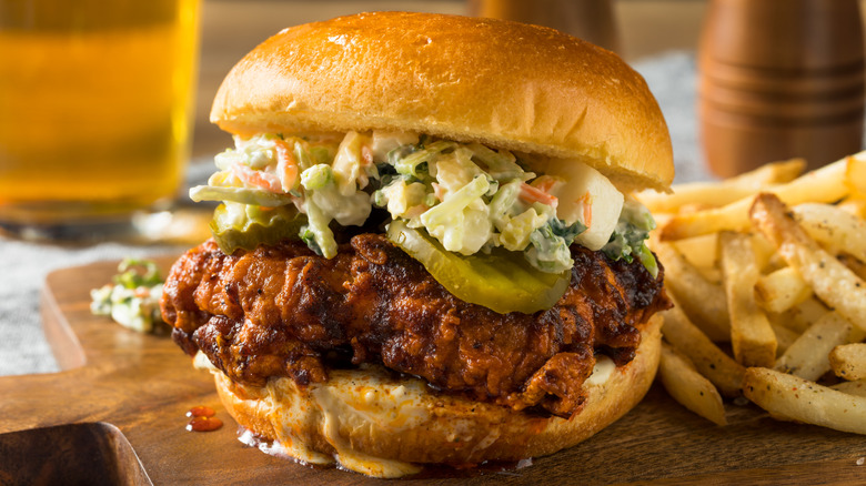 Nashville hot chicken sandwich