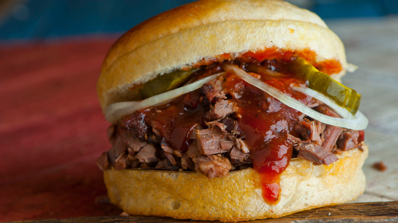 Texas brisket sandwich
