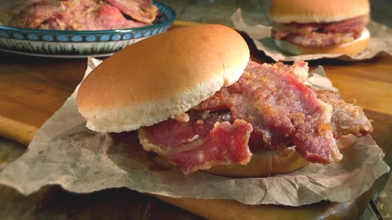 A Virginia country ham sandwich